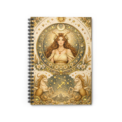 Celstial Capricorn Spiral Notebook