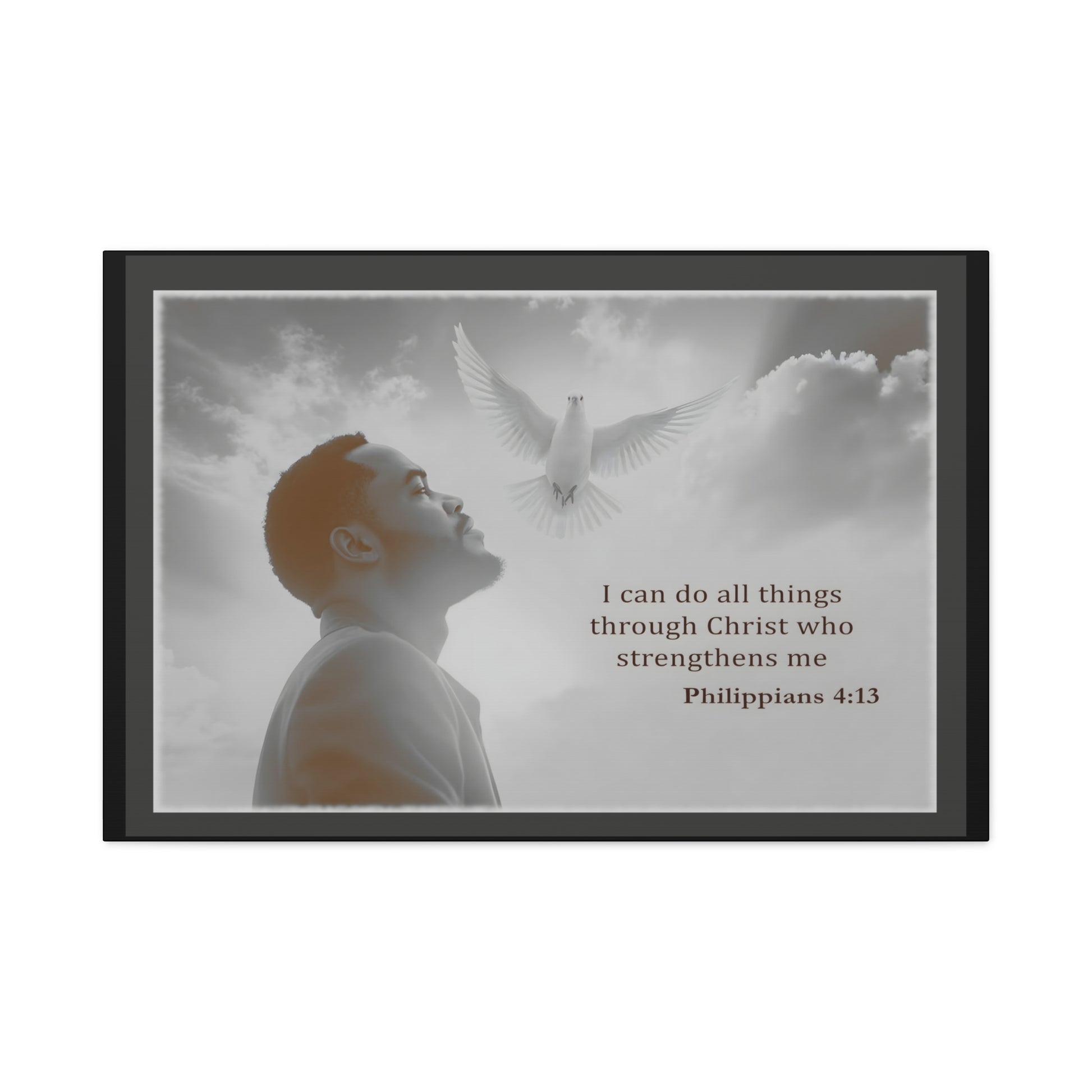 I Can Do All Things Through Christ Phillipians 4:13 Verse Wall Art by Grace Canvas