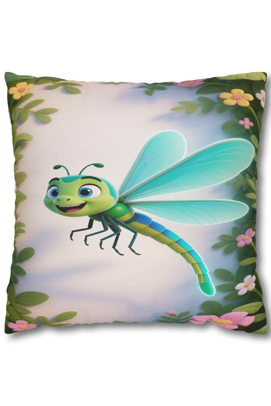 Cute Dragonfly Garden Decorative Pillowcase by Grace Canvas Shop