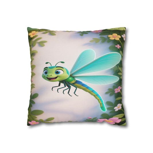 Cute Dragonfly Garden Decorative Pillowcase by Grace Canvas Shop