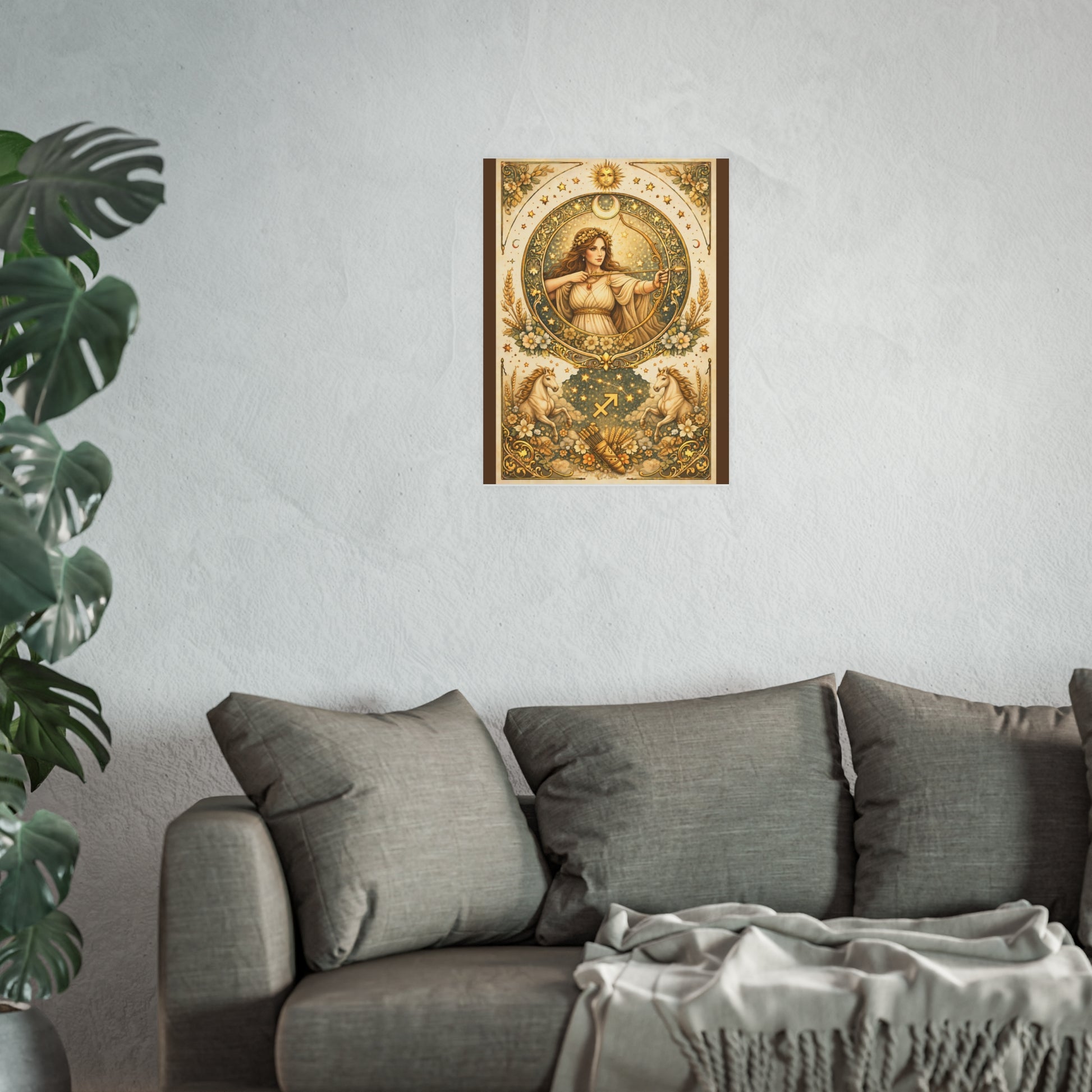 Celestial Sagittarius Zodiac Poster by Grace Canvas Shop