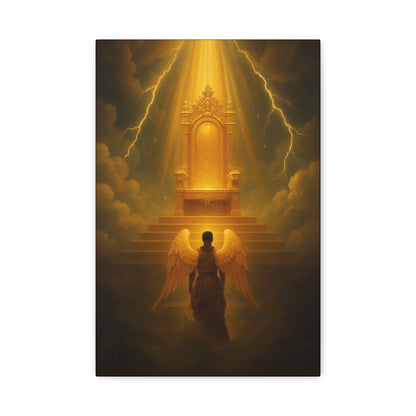 Angel Before the Throne Canvas Print by Grace Canvas Shop