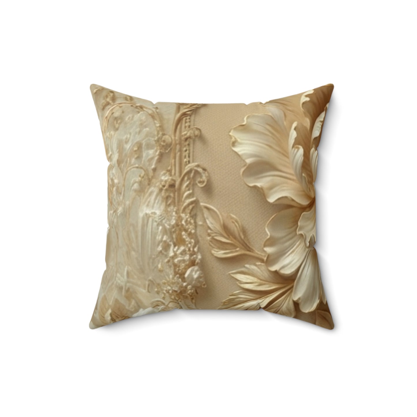Vintage Gold Accent Cushion by Printify