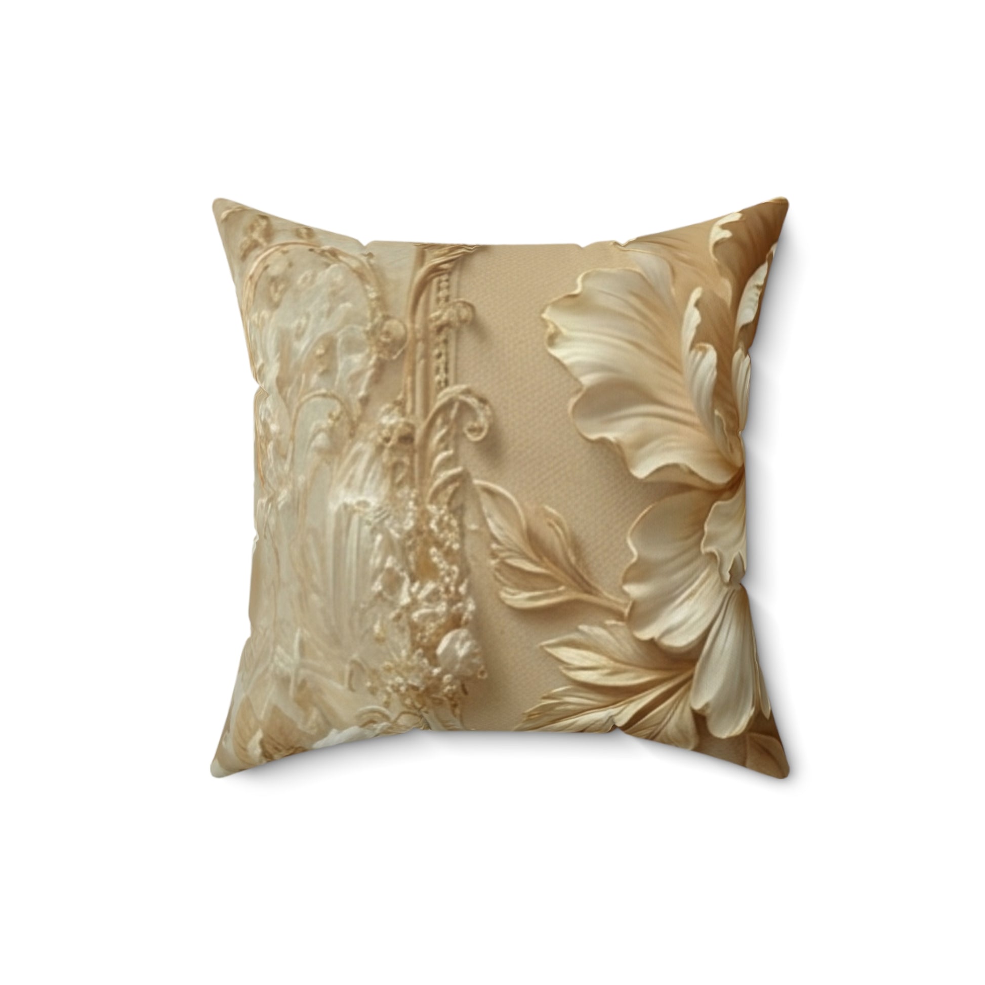 Vintage Gold Accent Cushion by Printify