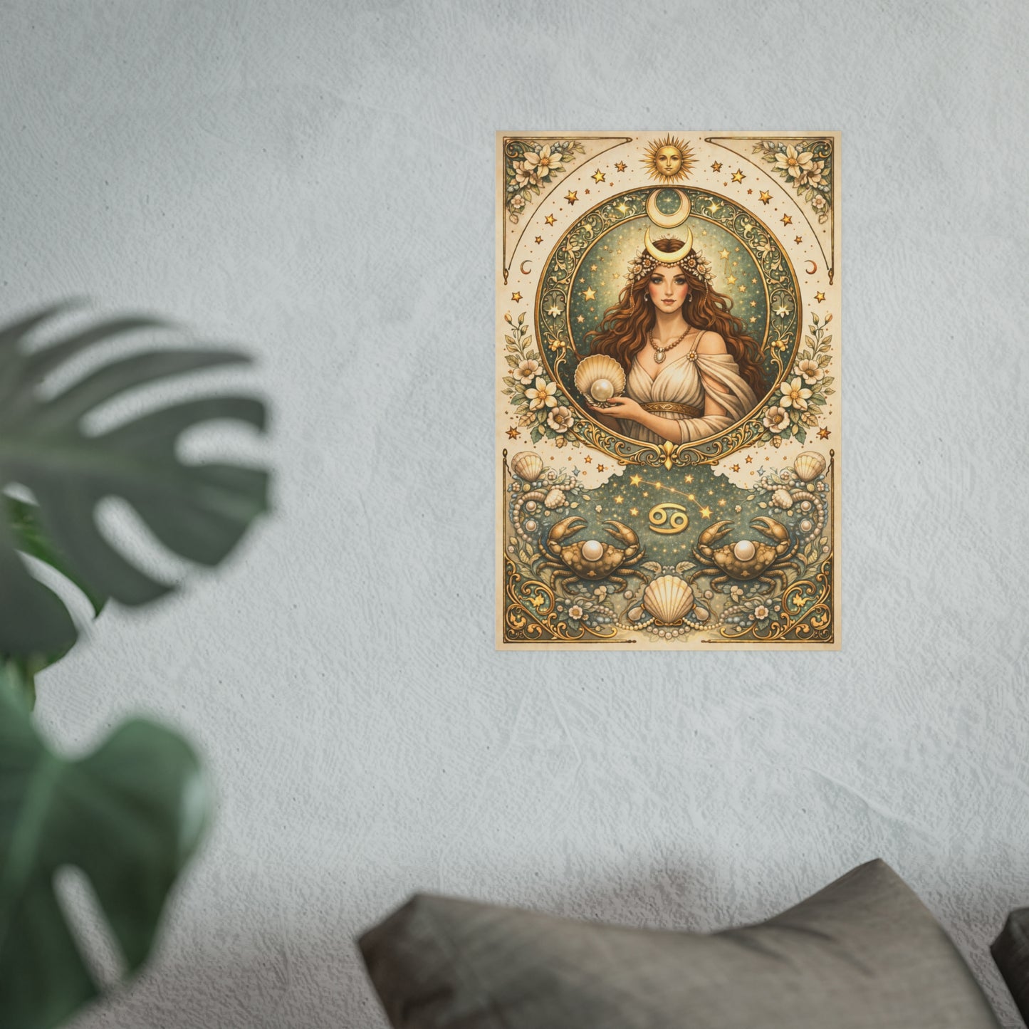 Cancer Zodiac Art Poster — Astrology Print