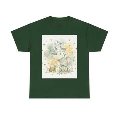 Girl's Elephant ‘Peace, Healing and Hope’ T‑Shirt