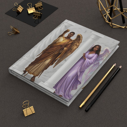 Black Angelic Guardians Notebook, Spiritual Prayer & Gratitude Diary