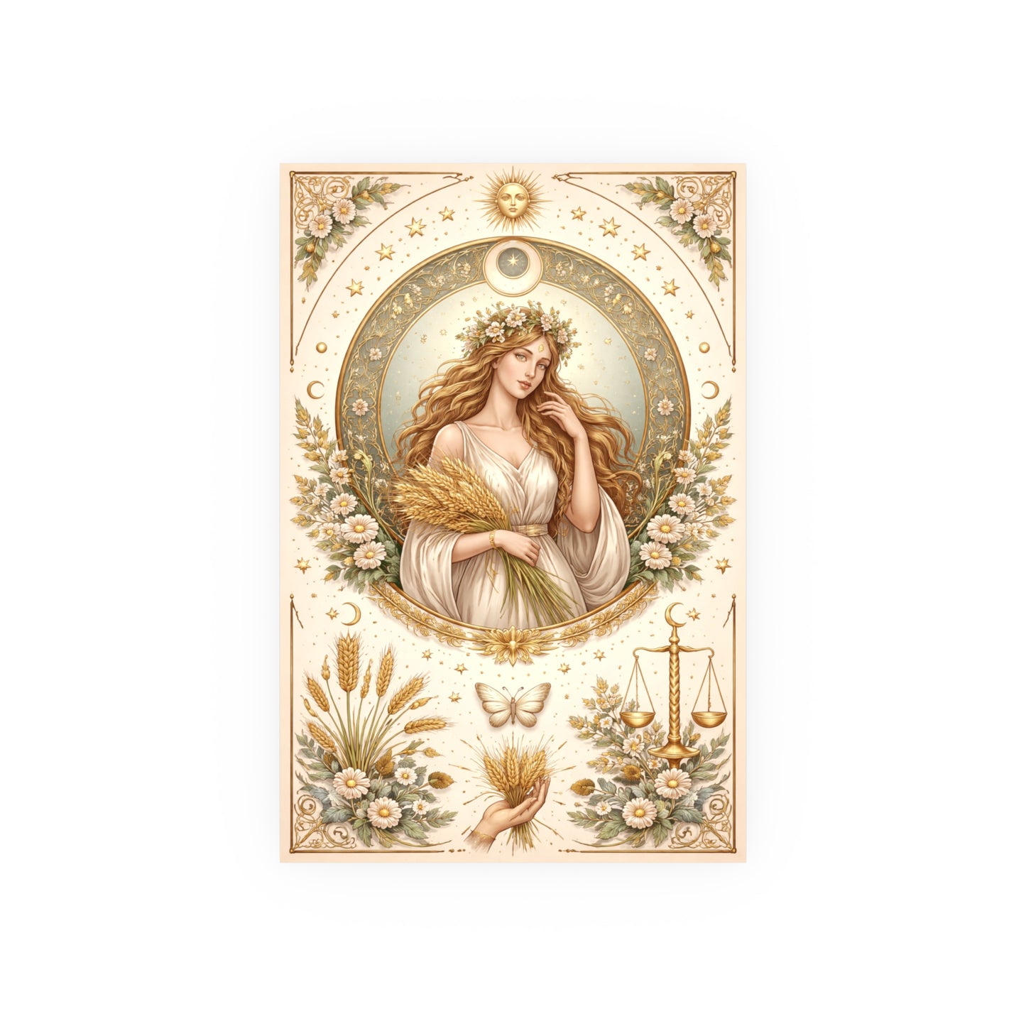 Celestial Virgo Art Print - Archival Matte Poster