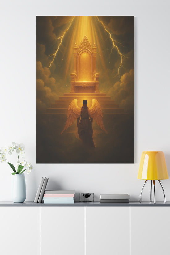 Angel Before the Throne Canvas Print by Grace Canvas Shop