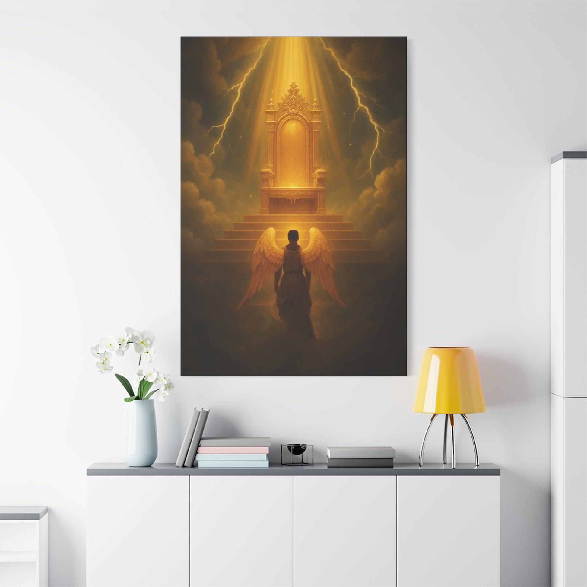 Angel Before the Throne Canvas Print by Grace Canvas Shop