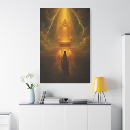 Angel Before the Throne Canvas Print by Grace Canvas Shop