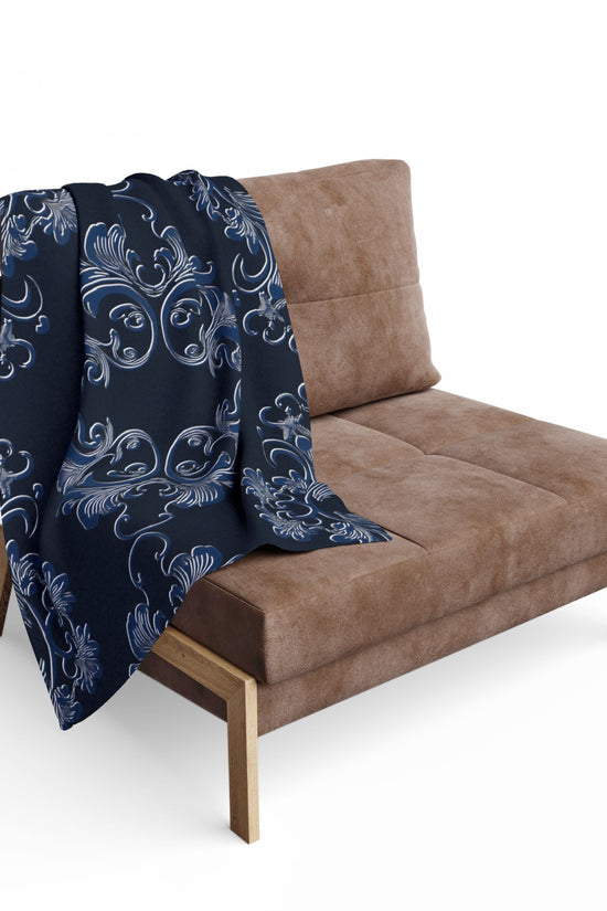 Navy Arctic Fleece Blanket by Grace Canvas Shop