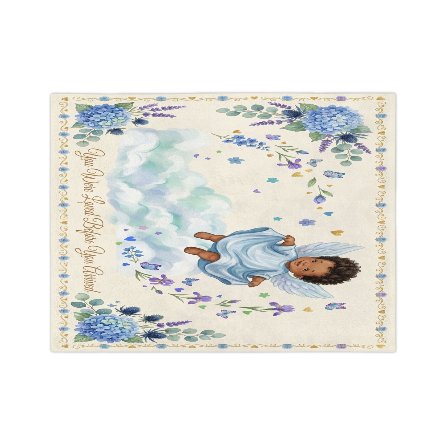 Boy  -You Were Loved Before You Arrived Nursery Throw