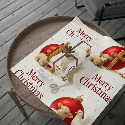 Christmas Lamb Gift Wrapping Paper