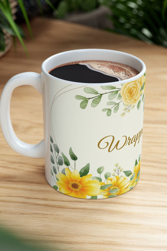 Wrapped in Love Sunflower Ceramic Mug (11oz/15oz)