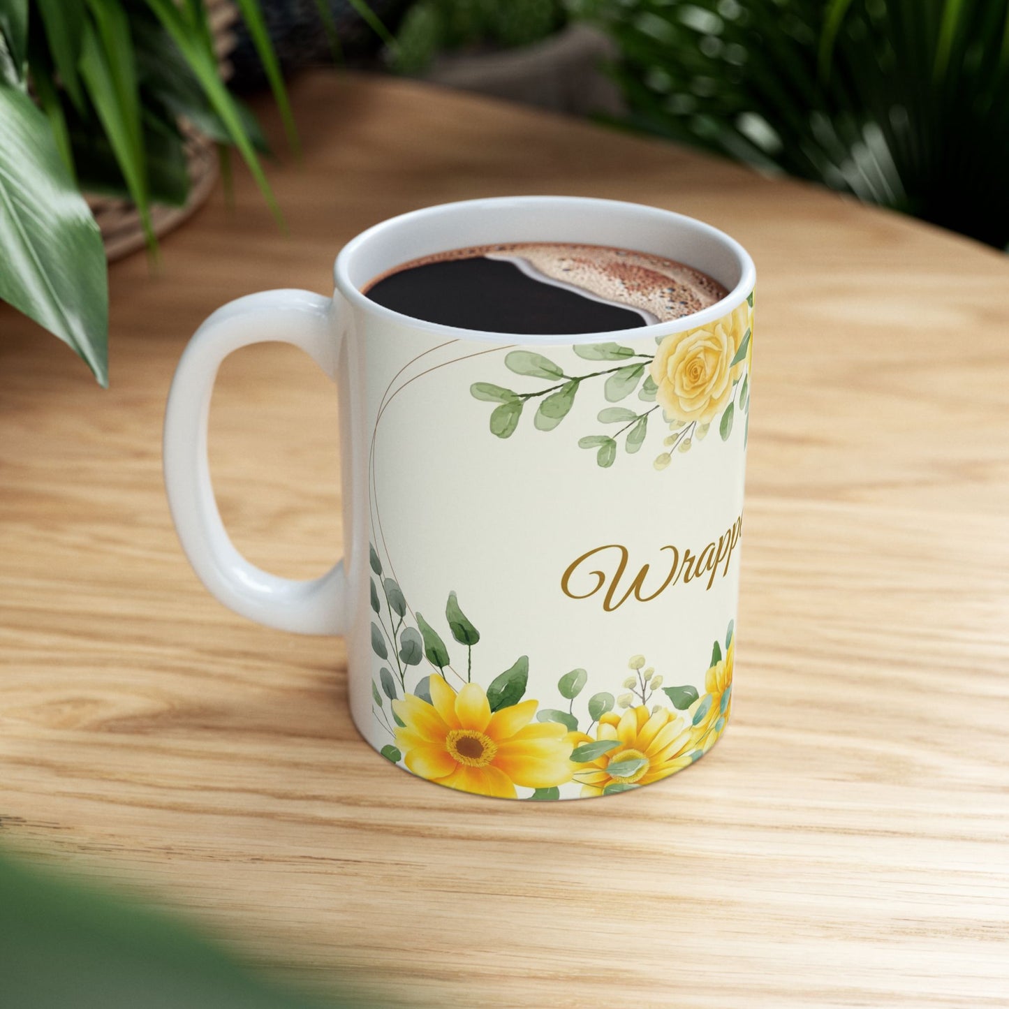 Wrapped in Love Sunflower Ceramic Mug (11oz/15oz)