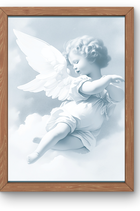 Baroque Angel Cherub Wall Canvas by Grace Canvas Shop