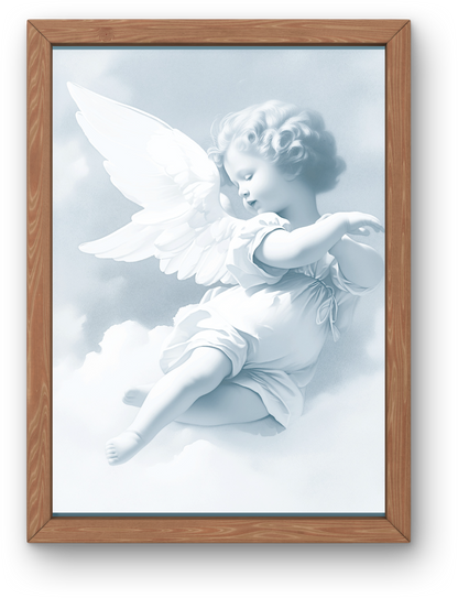 Baroque Angel Cherub Wall Canvas
