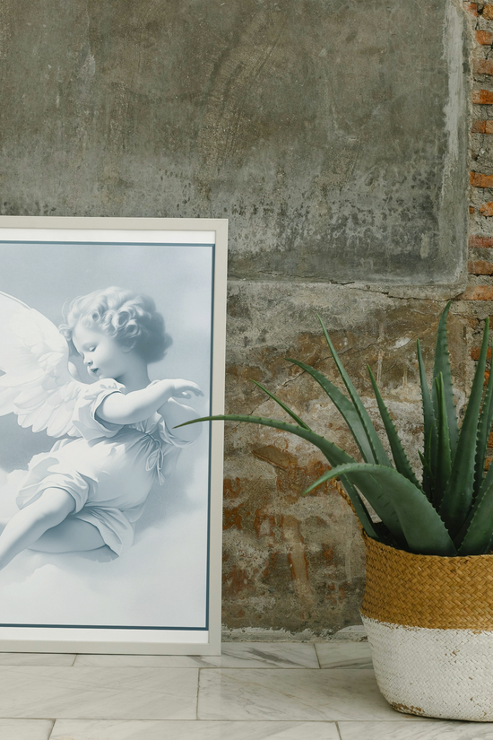 Baroque Angel Cherub Wall Canvas by Grace Canvas Shop