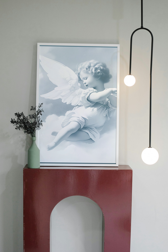 Baroque Angel Cherub Wall Canvas by Grace Canvas Shop