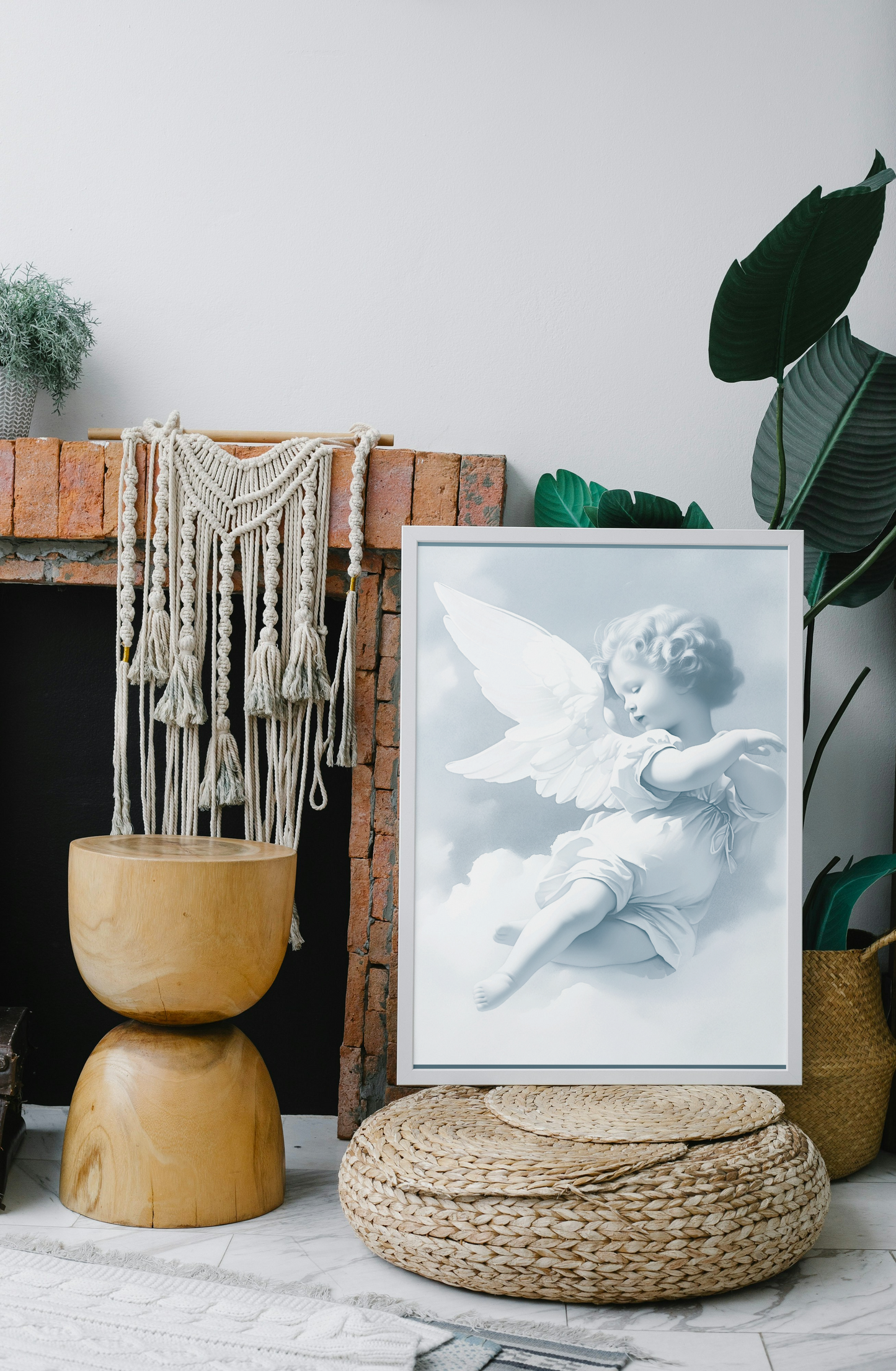 Baroque Angel Cherub Wall Canvas