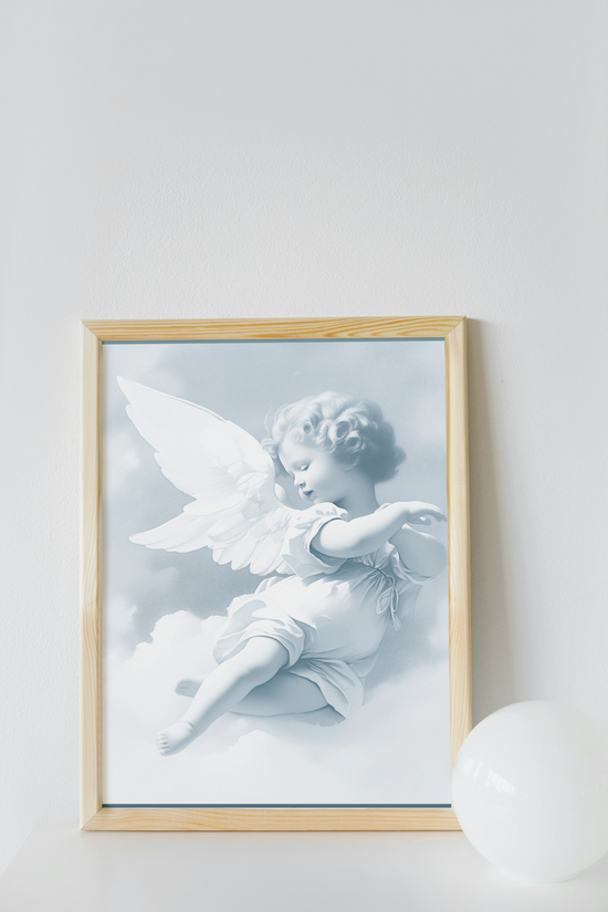 Baroque Angel Cherub Wall Canvas by Grace Canvas Shop