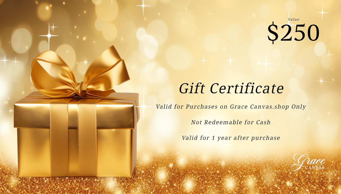 Grace Canvas 250-Dollar-Gift-Certificate